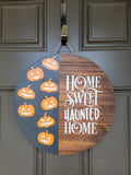 Halloween Pumpkins Door Sign