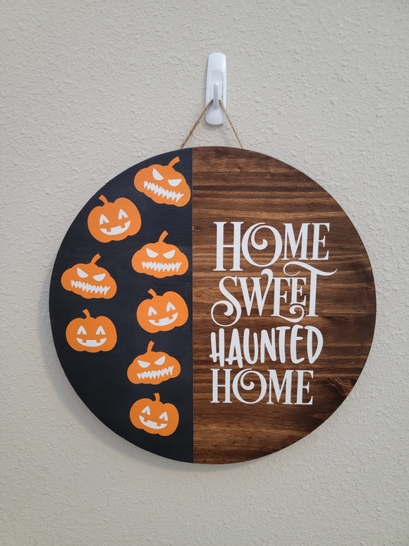 Halloween Pumpkins Door Sign