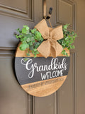 Grandkids Welcome Sign