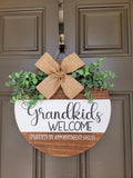 Grandkids Welcome Sign