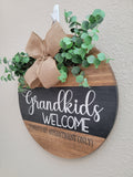 Grandkids Welcome Sign