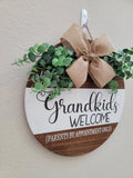 Grandkids Welcome Sign