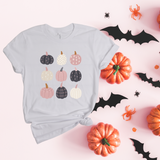 Womens Halloween graphic tee Pumpkin printed shirt pink pumpkin t-shirt